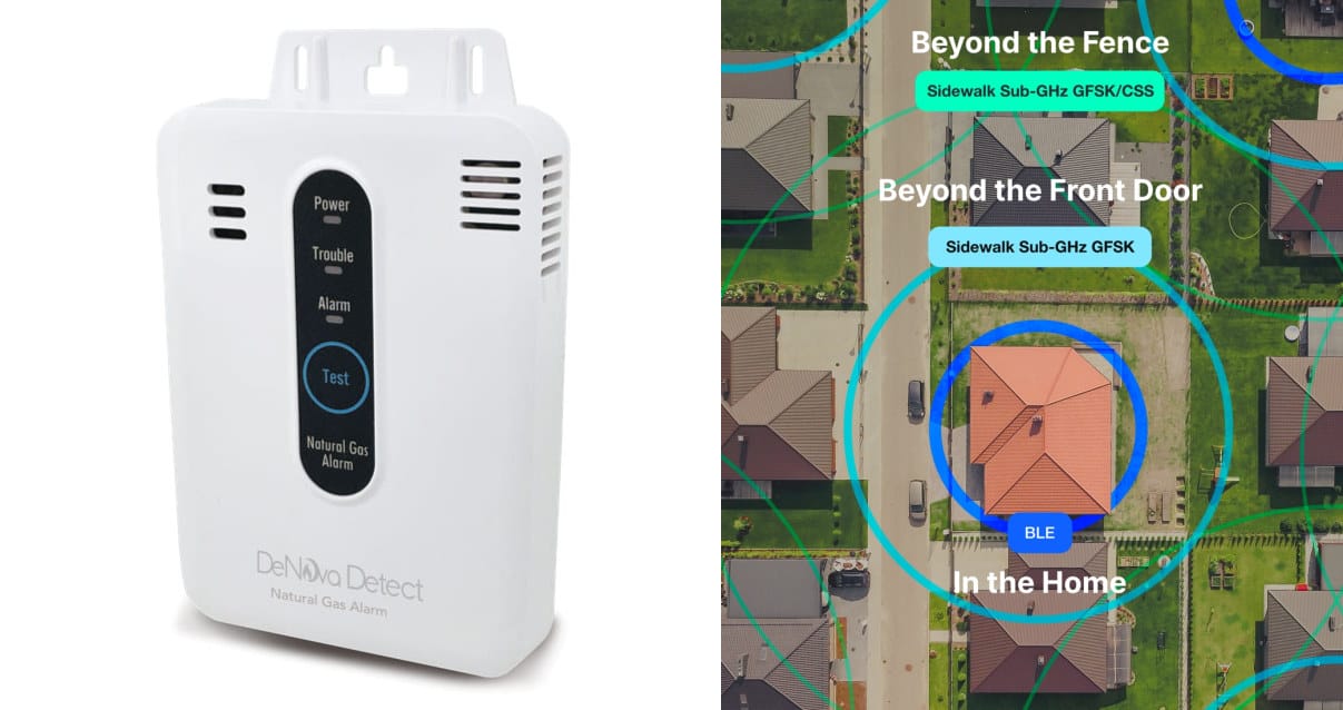 Denova Detect Amazon Sidewalk natural gas alarm