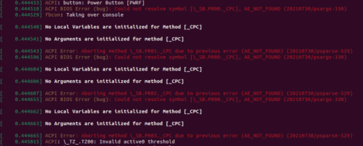 MeLE Quieter HD3Q linux dmesg ACPI errors