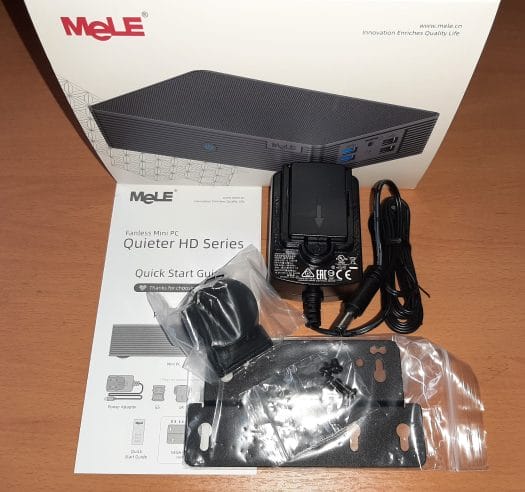MeLE Quieter HD3Q power supply quick start guide