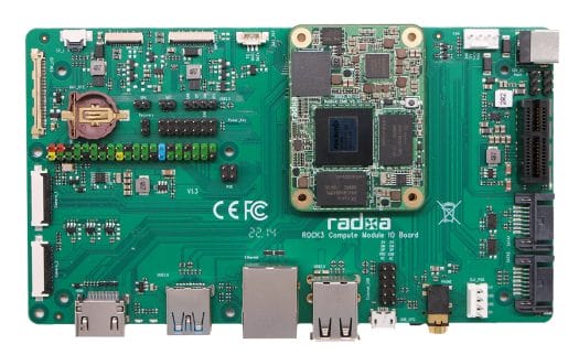 ROCK3 Compute Module IO board with Radxa CM5