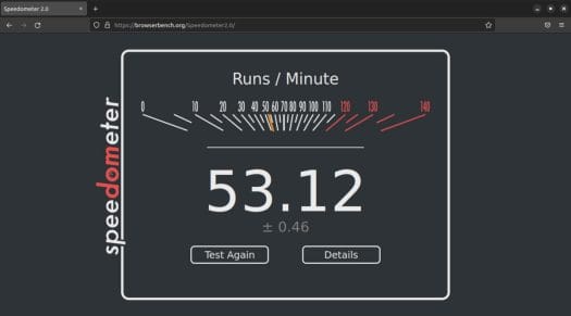 Rockchip RK3588S Speedometer 2.0 Firefox Ubuntu