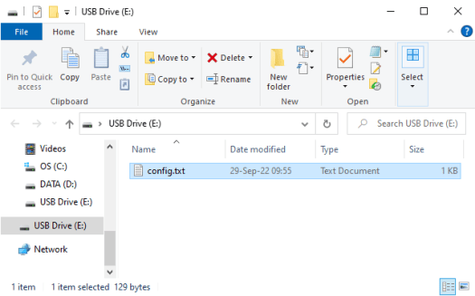 SenseCraft drive config.txt