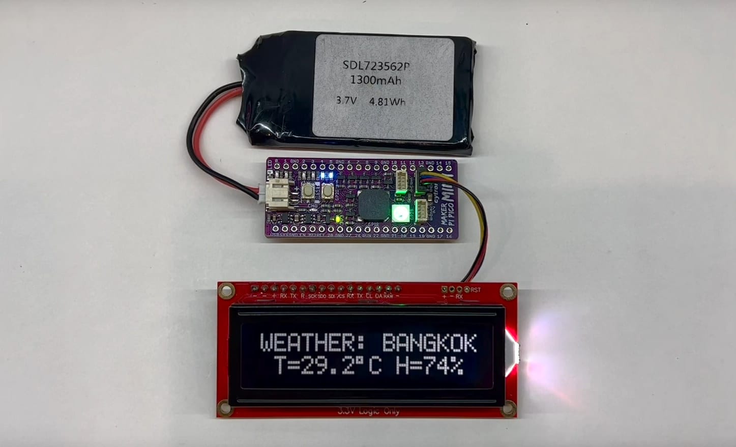 Maker Pi Pico Mini Weather Station