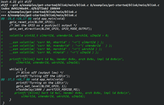 RISC-V inline assembly in C code RISC-V inline assembly in C code