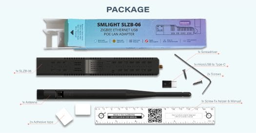 SMLIGHT SLZB-06 package content