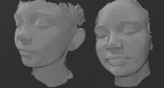 3D scanning faces
