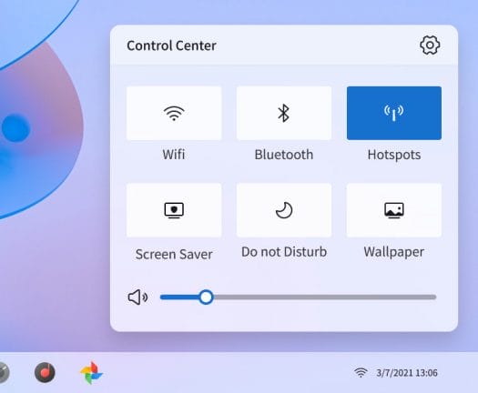 Control Center Android Desktop