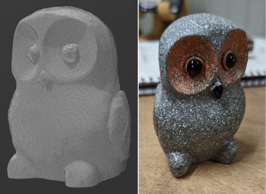Owl figurine 3D scan Owl figurine 3D scan