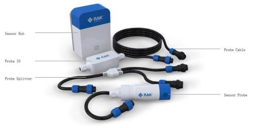 RAK Sensor Hub ProbeIO Sensor Probe Probe Splitter RAK Sensor Hub ProbeIO Sensor Probe Probe Splitter