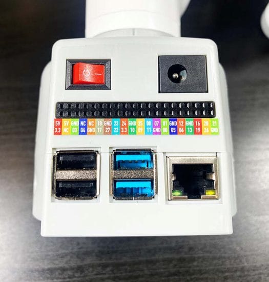 Raspberry Pi 4 robotic arm connectors