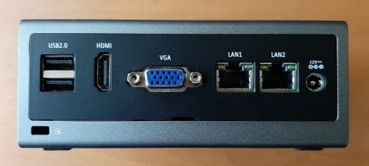 Weibu N10 rear panel VGA HDMI USB LAN