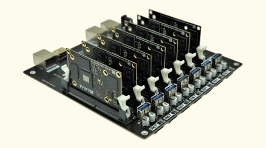 RISC-V modules cluster board