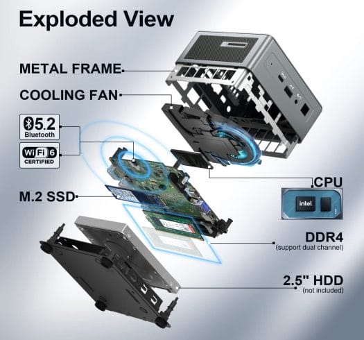 Mini IT11 exploded view