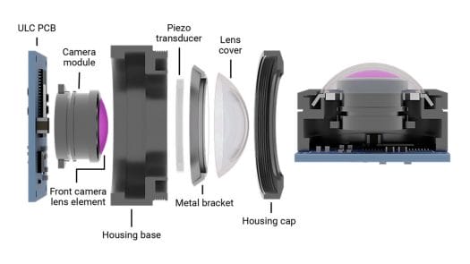 Self-cleaning ULC camera design Self-cleaning ULC camera design