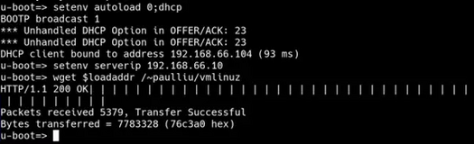 U-boot Linux HTTP boot