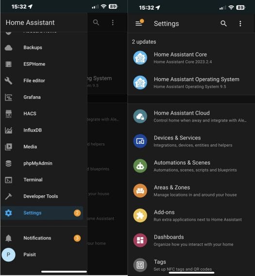 Home Assistant: Devices & Services