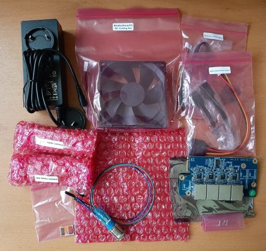 ODROID-H3 accessories and net card