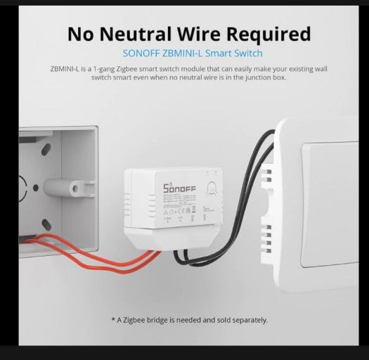 Zigbee switch without neutral wire