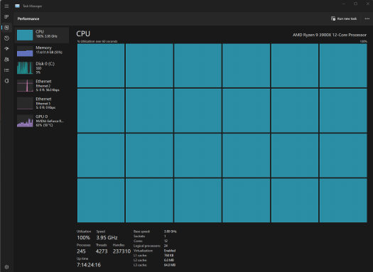 AMD Ryzen 9 3900X Fusion 360 Rendering