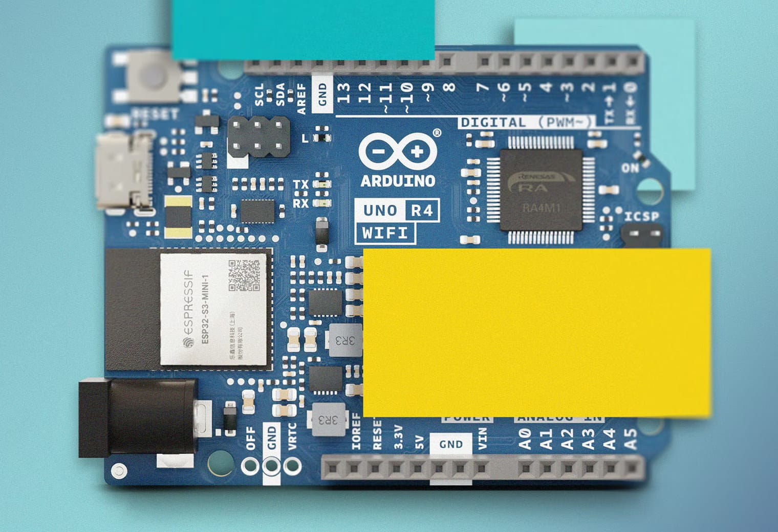 Streng Burma væv Arduino UNO R4 Renesas RA4M1 32-bit maker board offered with optional  ESP32-S3 WiFI & BLE module - CNX Software