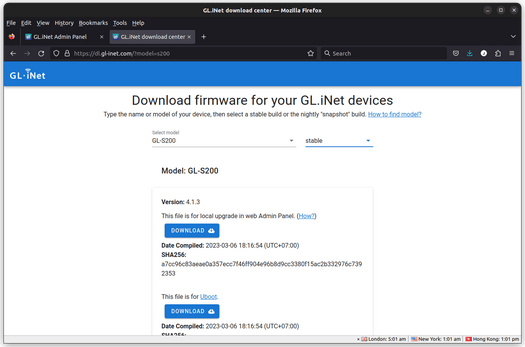 GL-S200 Firmware Download