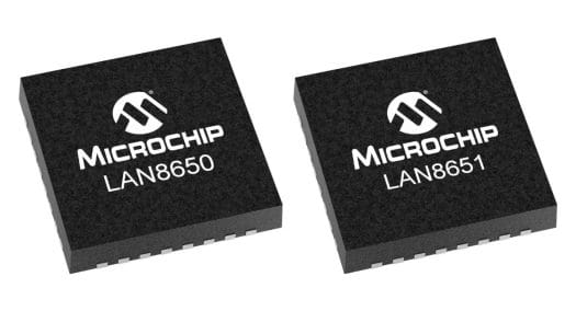 Microchip LAN8650 LAN8651 single pair Ethernet controllers