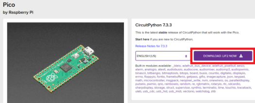 Raspberry Pi Pico CircuitPython