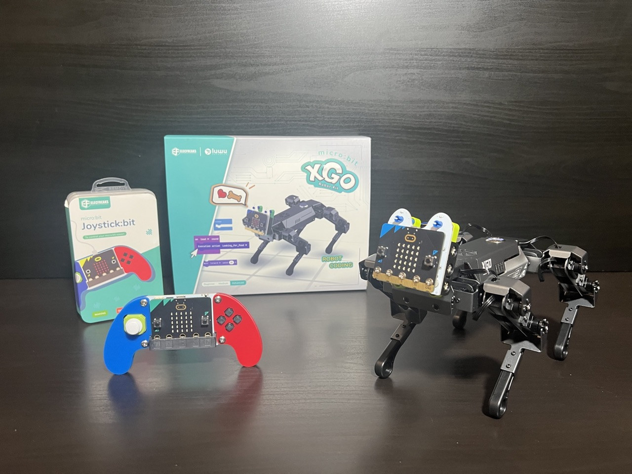 Review of micro:bit XGO Robot Kit - An educational robot dog with a  Bluetooth joystick - CNX Software