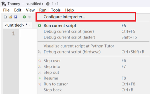 Thonny Configure Interpreter