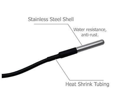 Waterproof temperature probe