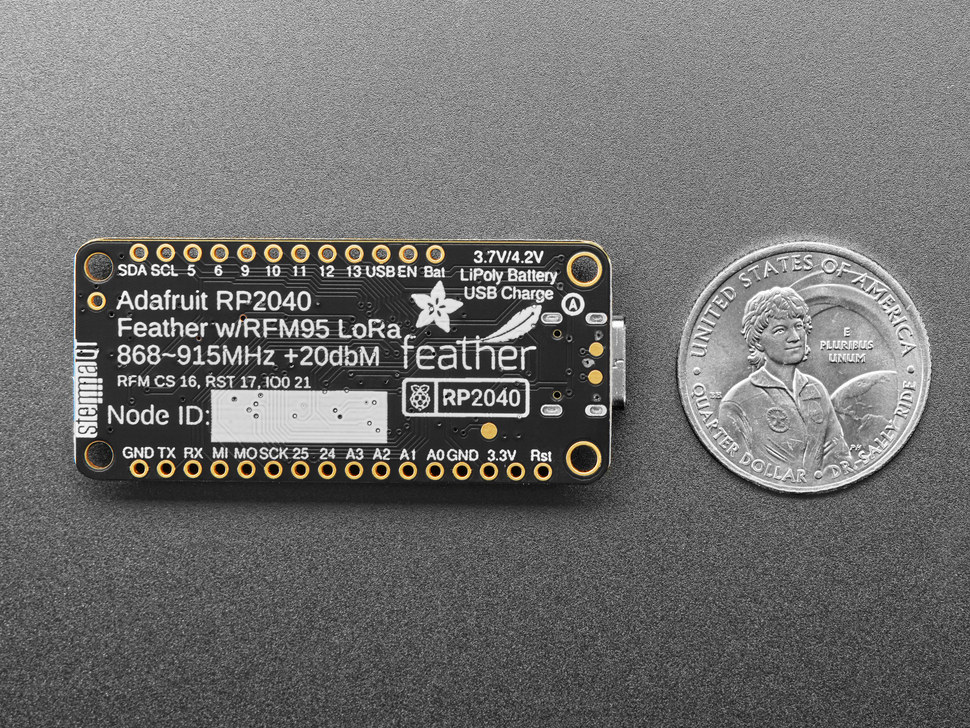 Adafruit Feather Rp2040 With Rfm95 Lora Radio Launched For Low Power Long Range Iot 1624