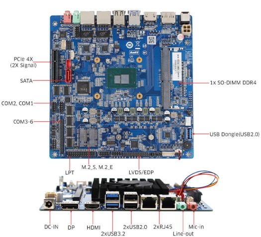 Alder Lake-N mini-ITX motherboard