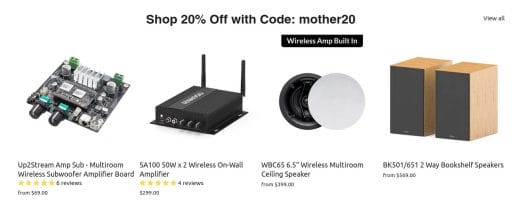 Arylic mother day sale 2023 20 percent off