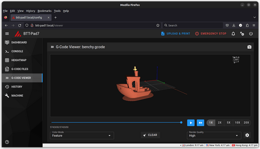 3D G-Code Viewer Klipper