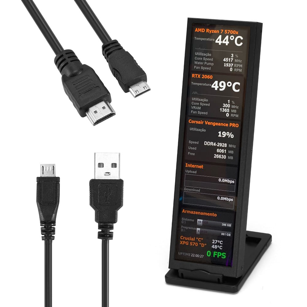 8.8-inch information display HDMI USB touchscreen