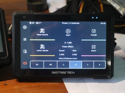BTT Pad 7 Printer Z Calibrate BTT Pad 7 Printer Z Calibrate