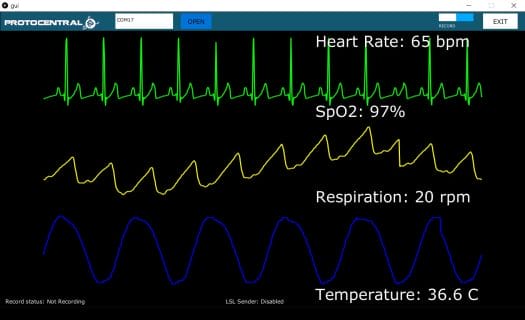 HealthyPi Desktop GUI HealthyPi Desktop GUI