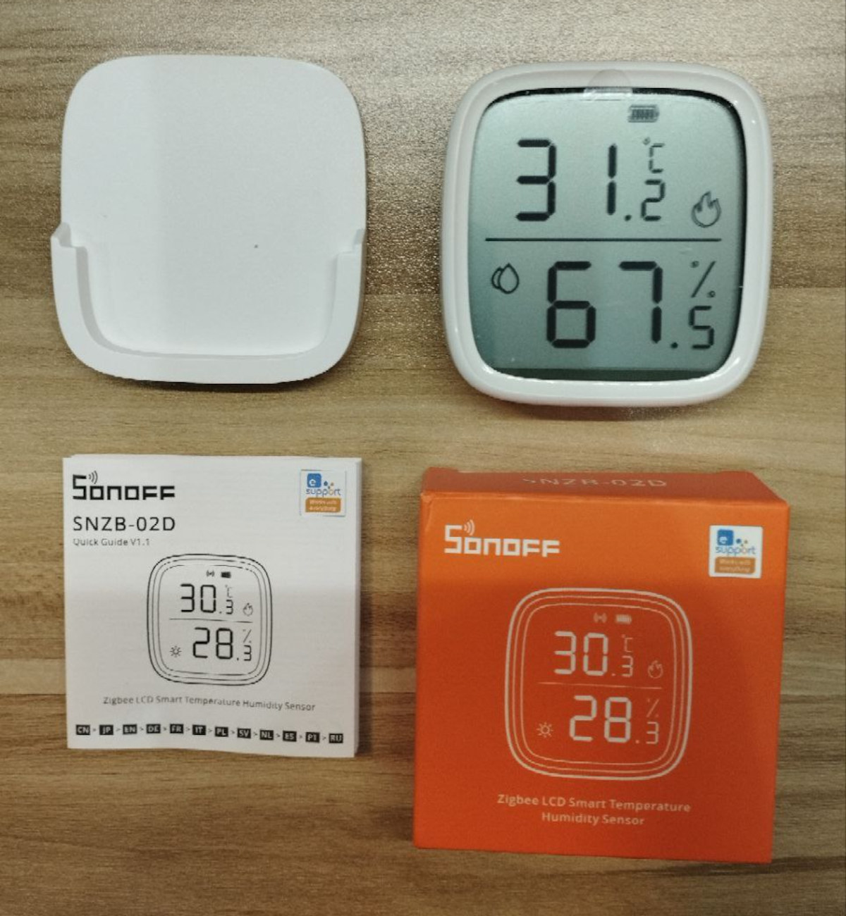 SONOFF SNZB-02D review - A Zigbee temperature & humidity sensor with a  2.5-inch display - CNX Software