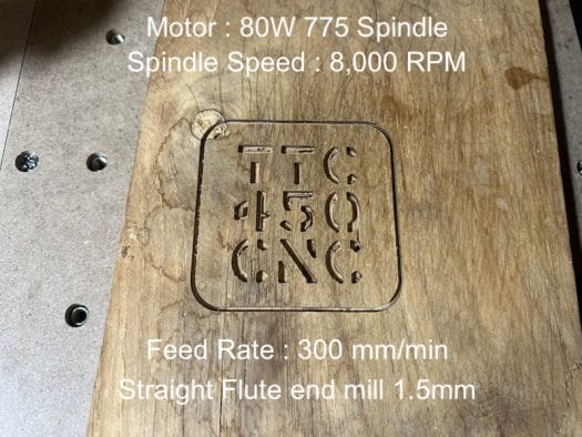 TwoTrees TTC 450 CNC Wood Cutting