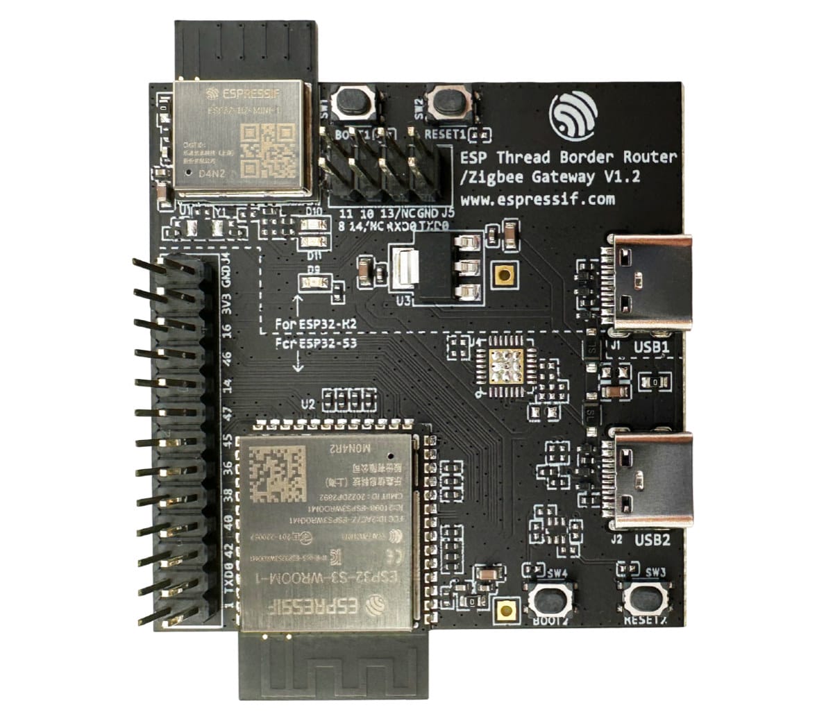 Espressif ESP Thread Border Router Board Combines ESP32-H2 & ESP32-S3 ...