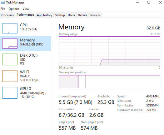 GEEKOM AS 6 memory RAM 1