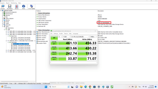GEEKOM AS 6 test USB 3 1 GEEKOM AS 6 test USB 3 1