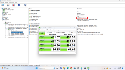 GEEKOM AS 6 test USB 4 GEEKOM AS 6 test USB 4