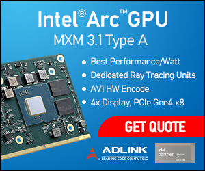 Intel Arc GPU MXM 3.1 module