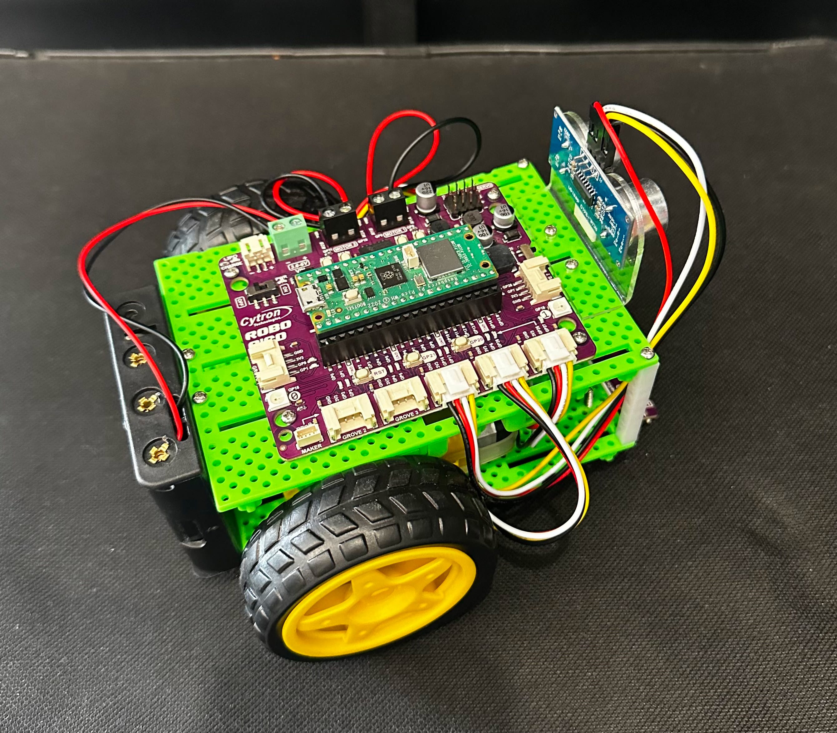 Robo review - Raspberry Pico W-based motor & sensor control board tested with BocoBot robotic kit - CNX Software