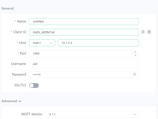 mqttx setup for UniHiker mqttx setup for UniHiker