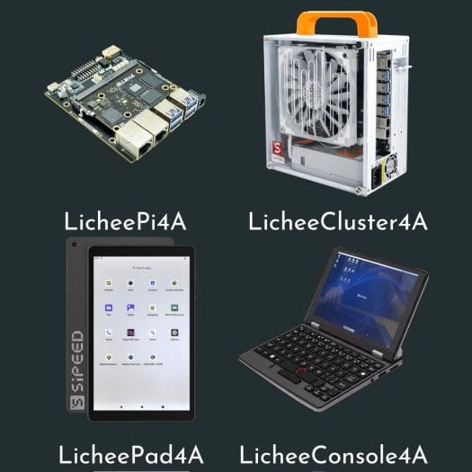 Sipeed RISC-V tablet, cluster, Linux console