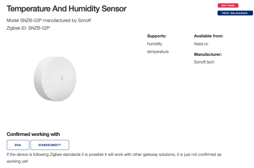 Sonoff SNZB 02P ZigbeeCheck Sonoff SNZB 02P Zigbee Compatibility Check