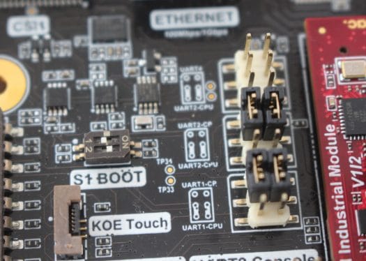 UUU S1 boot dip switch UART jumpers