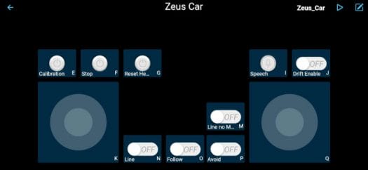 Zeus Car connected to WiFi
